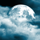 Clouds Surrounding The Moon Background - VideoHive Item for Sale