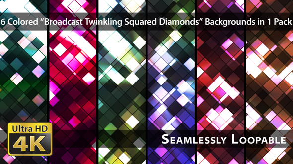Broadcast Twinkling Squared Diamonds - Pack 02