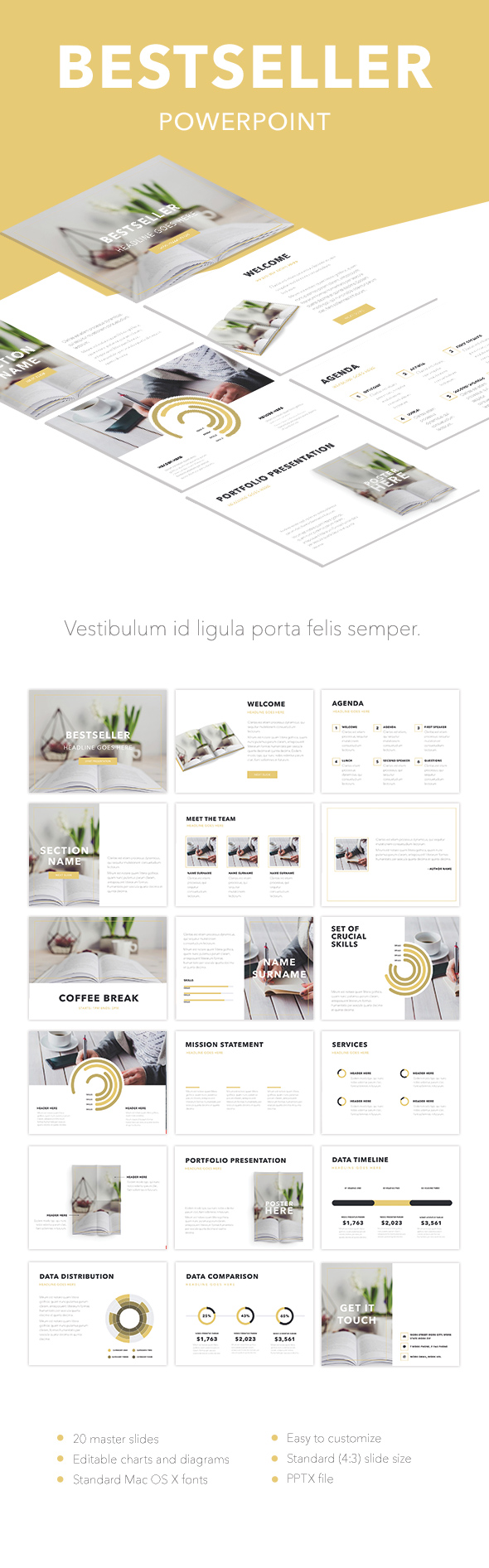 Bestseller PowerPoint Template - Presentation Templates