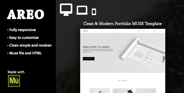 AREO- Responsive Multi-Purpose Muse Theme