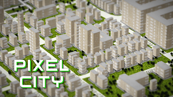 Pixel City 3D - VideoHive 13386497