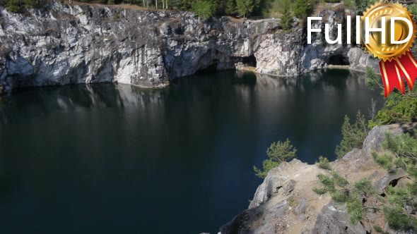 Landscape With Marble Quarry in Ruskeala alt