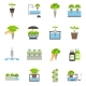Hydroponic Flat Icons, Icons | GraphicRiver