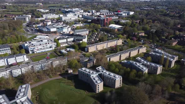 University Of Warwick Campus Aerial View Spring Season Editorial