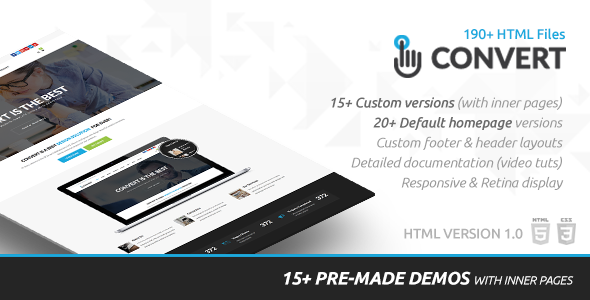 Convert HTML - ThemeForest 16821508