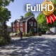 View of Wooden House in Stockholm - VideoHive Item for Sale