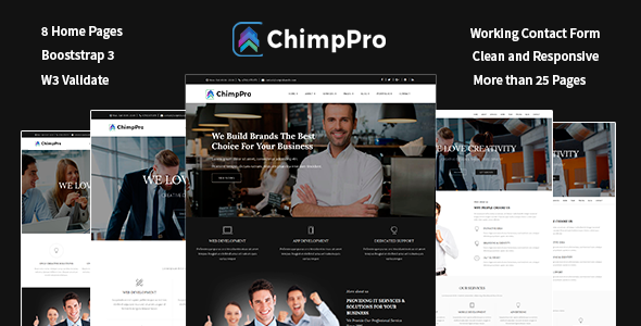 Excellent Chimp Pro Multipurpose Creative Business - Agency - Corporate Template