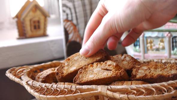 Putting Cookies Into The Basket
