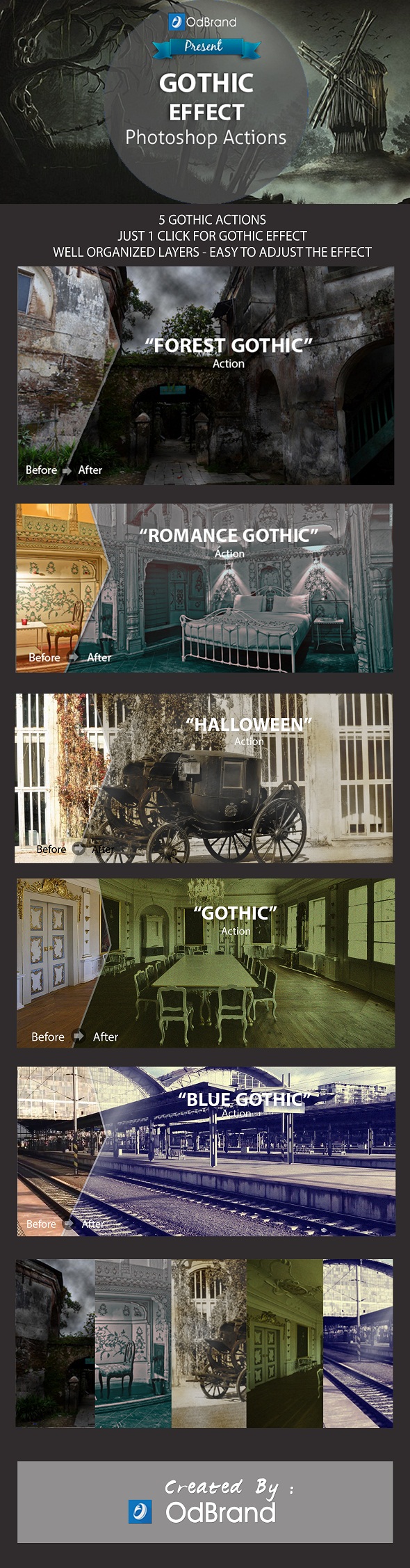 Gothic Effect Photoshop Action - Actions Photoshop