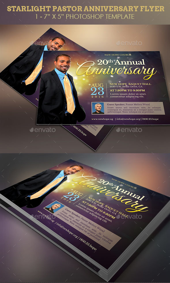 starlight pastor anniversary flyer template by 4cgraphic2 black tie event flyer