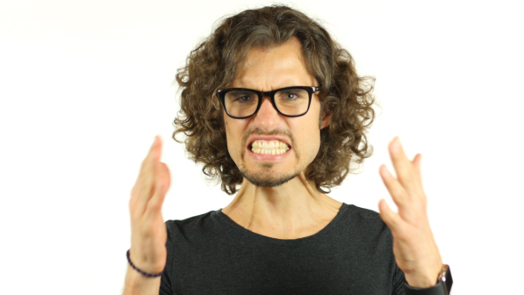 Anger, Angry Man w/ Curly Hairs alt