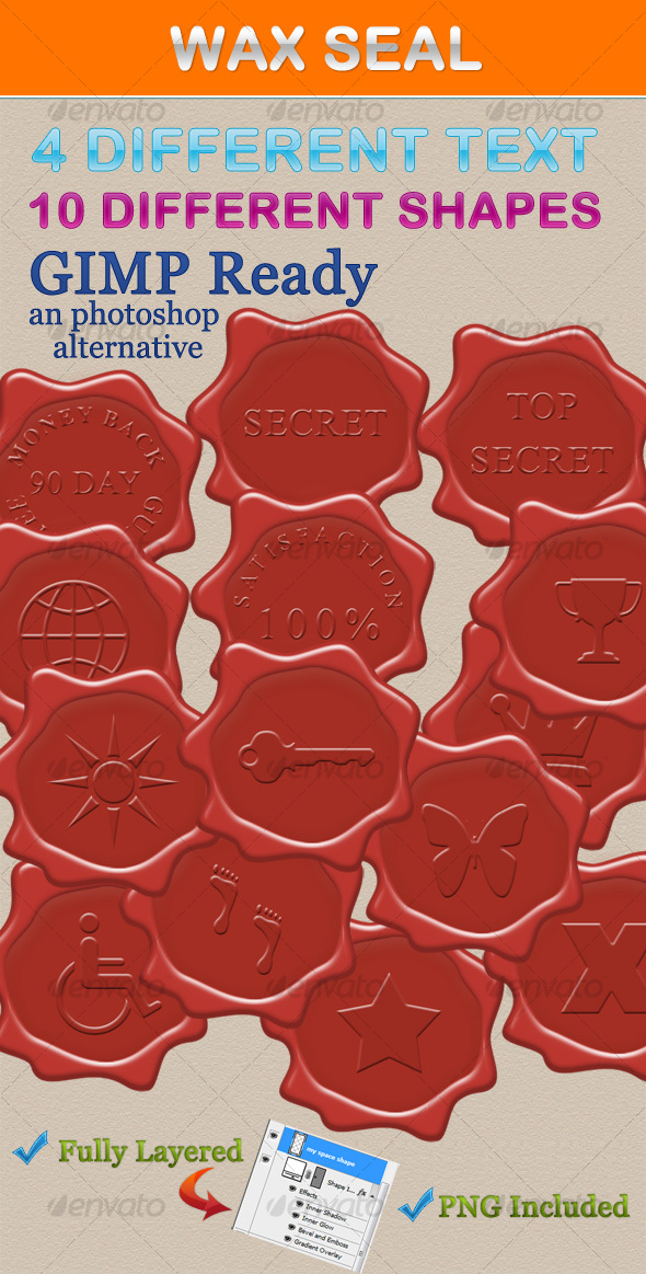 Wax Stamp - Miscellaneous Illustrations