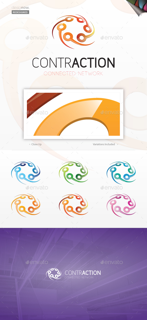 Contraction Logo - Abstract Logo Templates