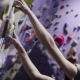 Climbing Gym. Teenage Girl On The Route - VideoHive Item for Sale
