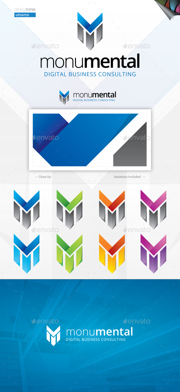 Monumental Logo - Letters Logo Templates