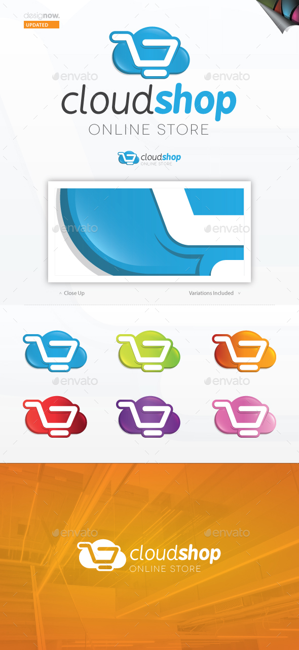 Cloud Shop Logo - Symbols Logo Templates