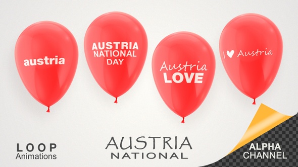 Austria National Day Celebration Balloons