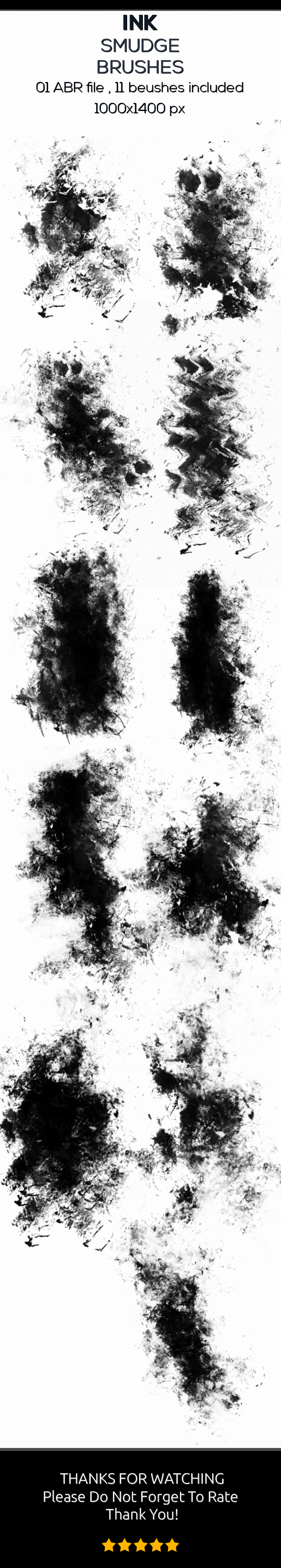 Ink Smudge Brushes