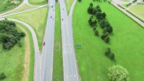 Aerial View Of Big Roadcross