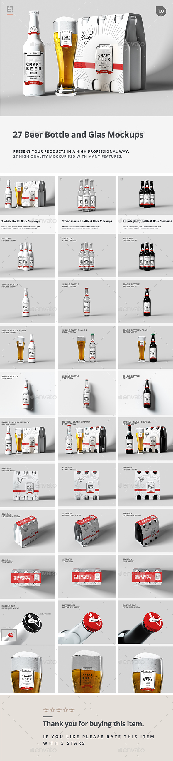 Download Beer Mockup Bundle By Egotype Graphicriver