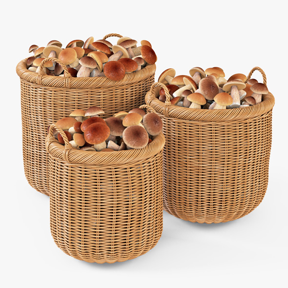 Wicker Basket 07 - 3Docean 17314758