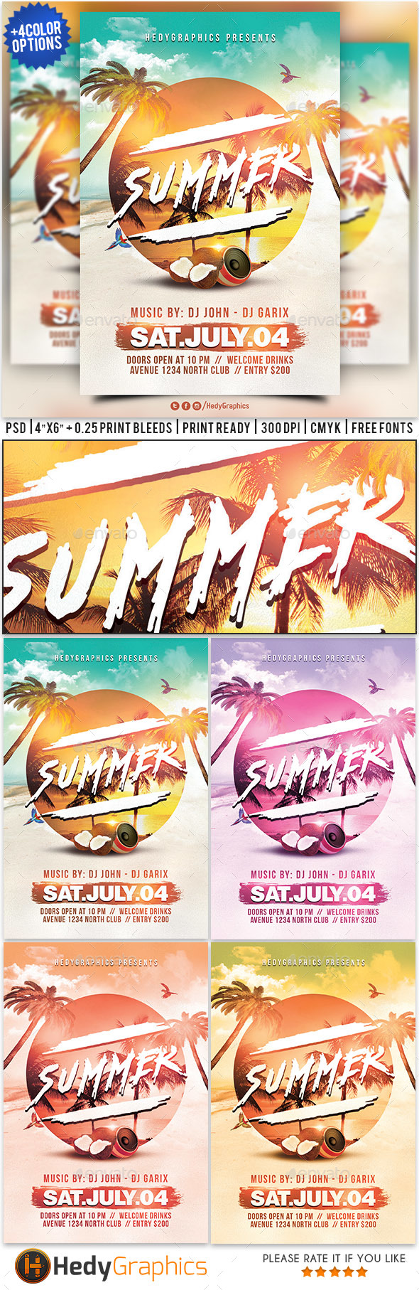 Summer Flyer Template