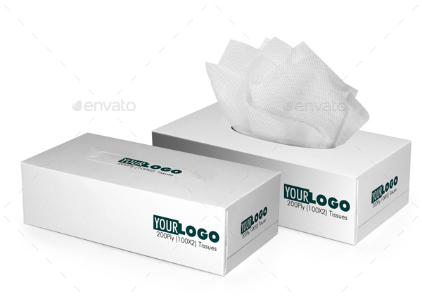 Tissue Box 3D Perspective Mockups PSD by AashifBuhary | GraphicRiver