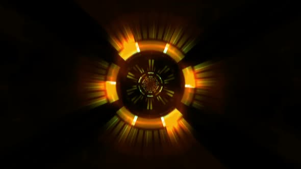 Abstract Circle Rays Orange 06 alt
