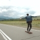 Hipster Man Longboarding Extremely Action In Highway. - VideoHive Item for Sale