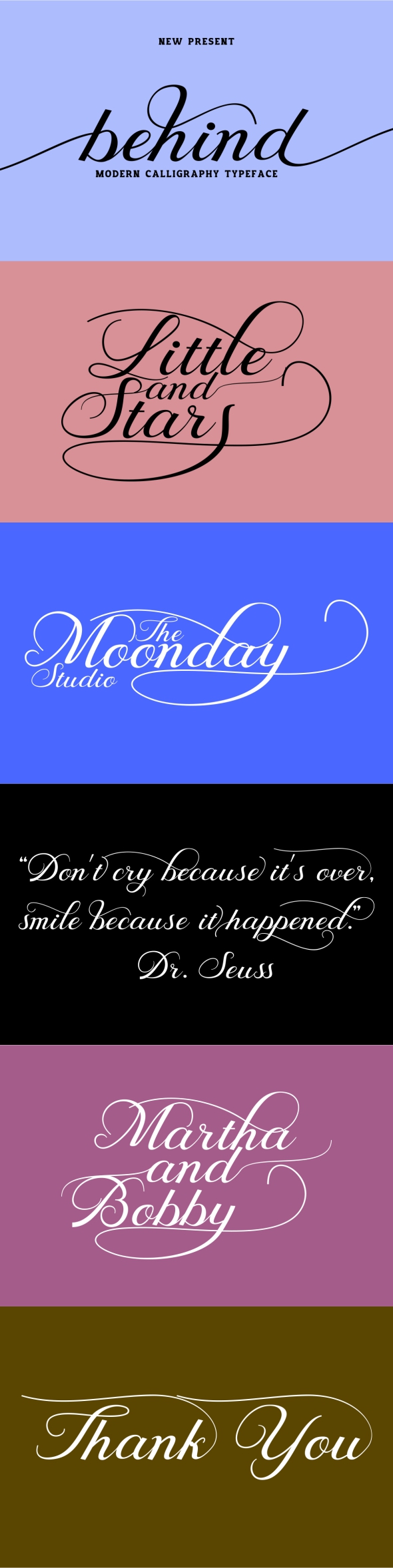 Behind Script - Script Fonts