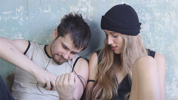 Man and Woman Taking Hard Drugs