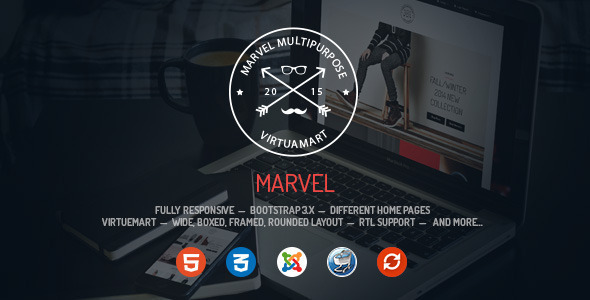 Marvel - Responsive Multipurpose VirtueMart Template - VirtueMart Joomla