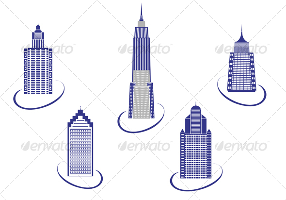 Buildings symbols - Buildings Objects