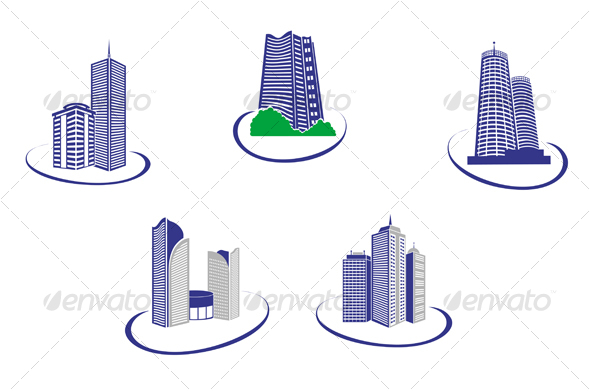 Buildings symbols - Buildings Objects