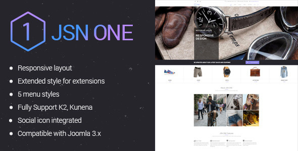 JSN One-Responsive Joomla E-commerce Template - Fashion Retail