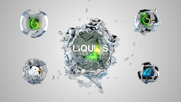 Liquids Quick Logo - VideoHive 17344786