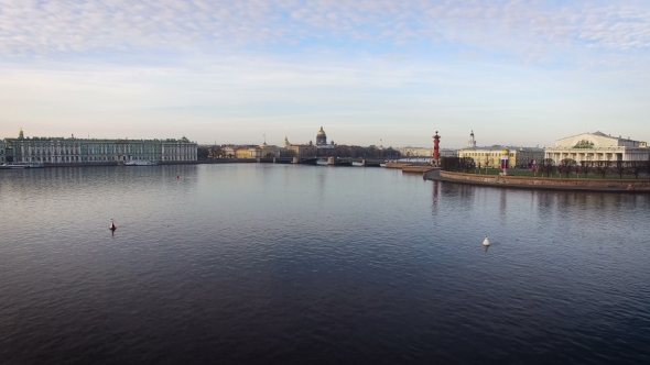 Aerial View of Center of St. Petersburg alt