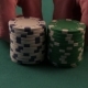 Poker Player Moves Chips On Table At Casino. Casino Chips - VideoHive Item for Sale