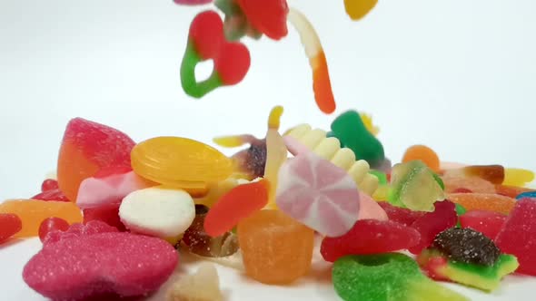 Macro Fly-through Footage of Jelly Sweets alt