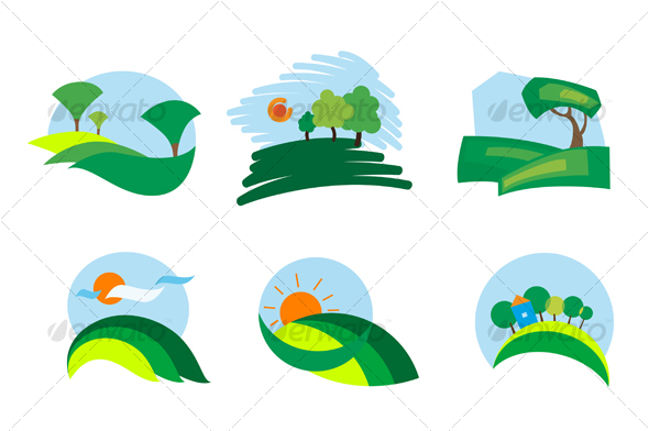 Nature icons - Decorative Vectors