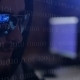 Hacker Using Laptop. Lots Of Digits On The Computer Screen. - VideoHive Item for Sale