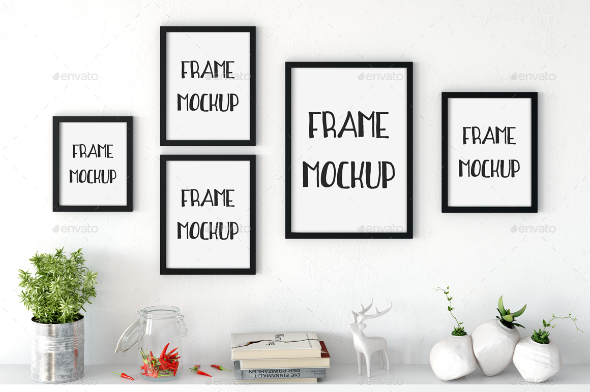 Download Frame Mockup in White by Feverik | GraphicRiver