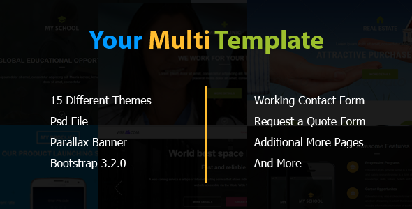 Your Multi Template - ThemeForest 16950009