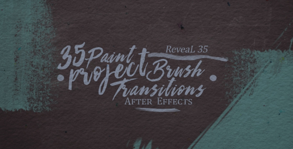 35 Paint Transitions - VideoHive 17316990