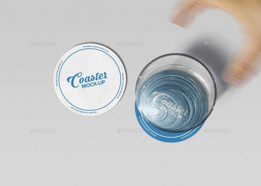 Download Round Coaster Mock-Up by Trgyon | GraphicRiver