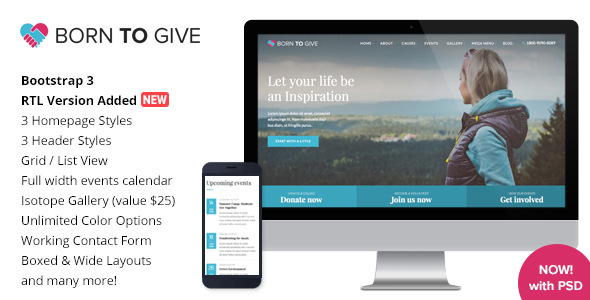 Born To Give - ThemeForest 14295241