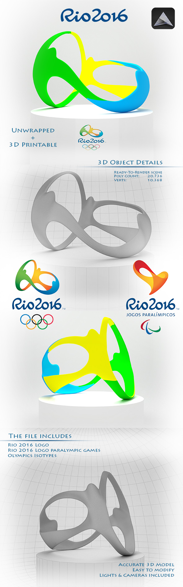 Rio 2016 Olympic - 3Docean 17373448