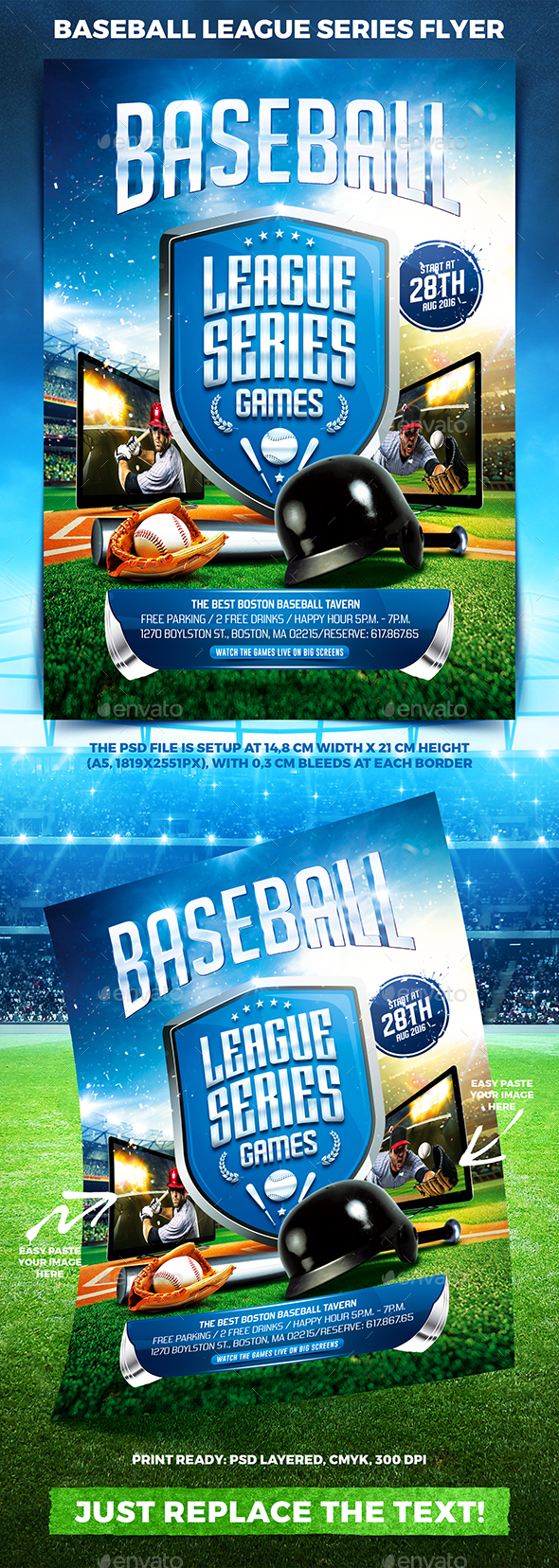 Baseball League Series Flyer vol.2 - Sports Events