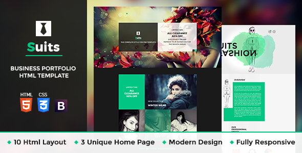 Marvelous Suits - Fashion HTML Template