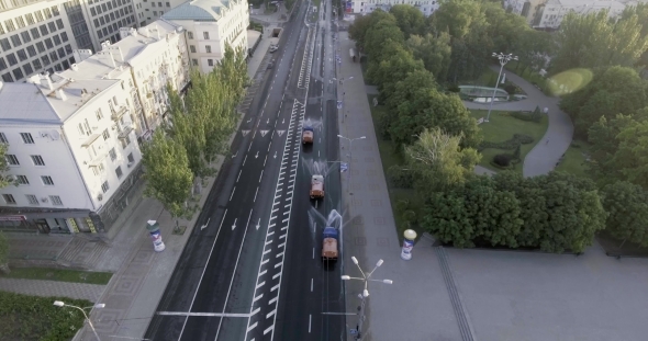 Donetsk City From The Drone View